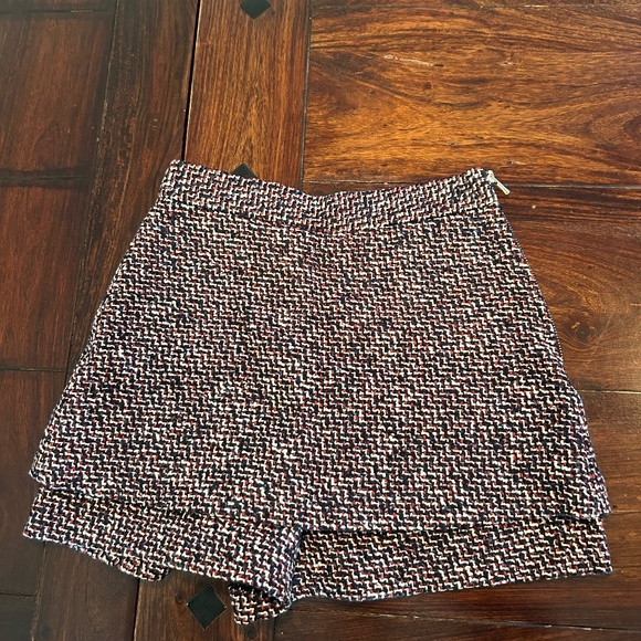 Maje blue and red tweed skort - Picture 1 of 2